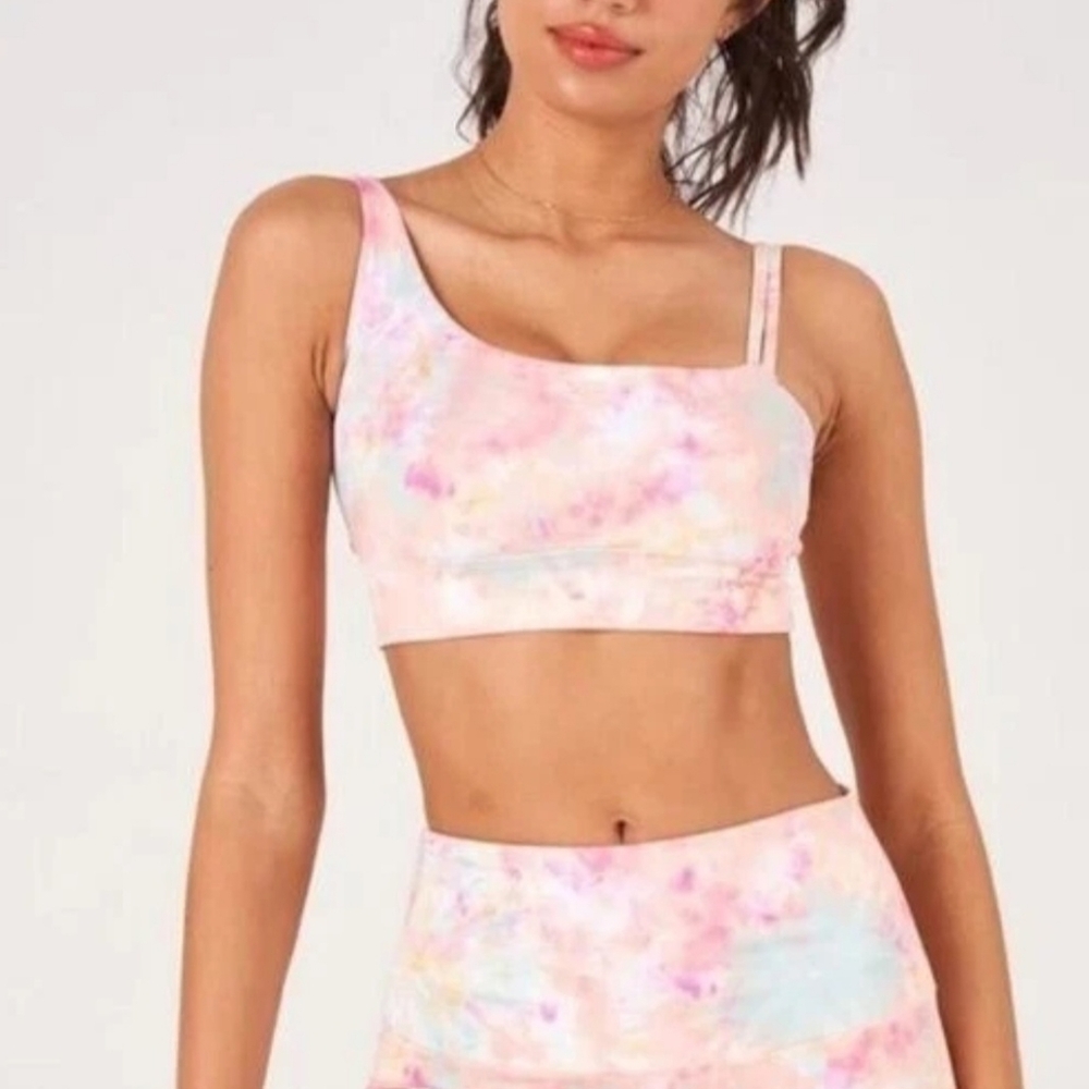 Onzie Pink Tie-Dye Sports Bra